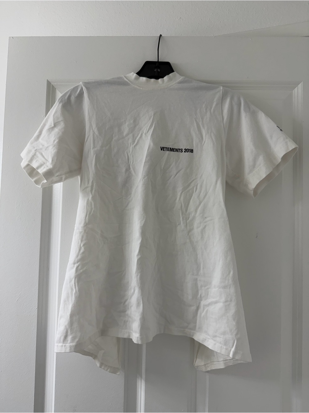 Vetements White Short-Sleeve Logo Tee